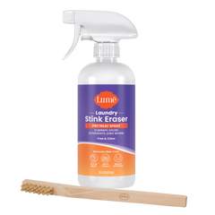 Laundry Stink Eraser | Pretreat Spray + Scrub Brush